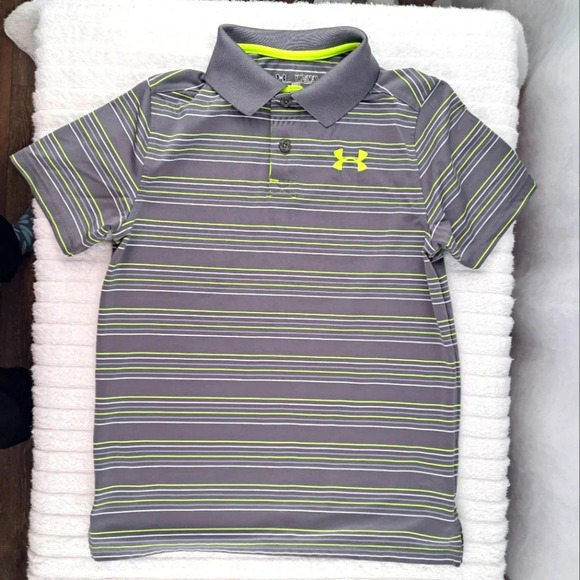 Under Armour Other - Under Armour HEATGEAR Short Sleeve Golf Polo Loose Fit Shirt Youth Medium